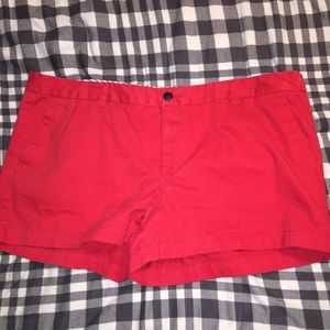 Red shorts