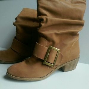 Chinese Laundry Size 8.5 Mid -Calf Boots Tan