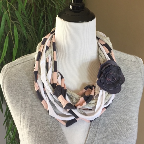 🍒REDUCED🍒Recycled T-shirt necklace/scarf