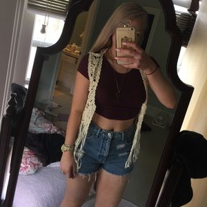 Crocheted Festival summer Vest