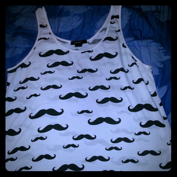 Forever 21 Tops - Mustache tank