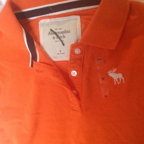 SOLD Abercrombie &Fitch orange polo