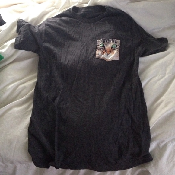 cat pocket tee