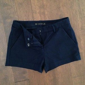 ZARA Basic dark blue preppy shorts