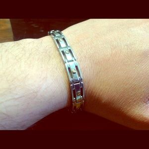 Silver and gold men's bracelets bundle for @msd36
