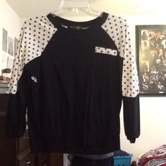 Polka dot sweater