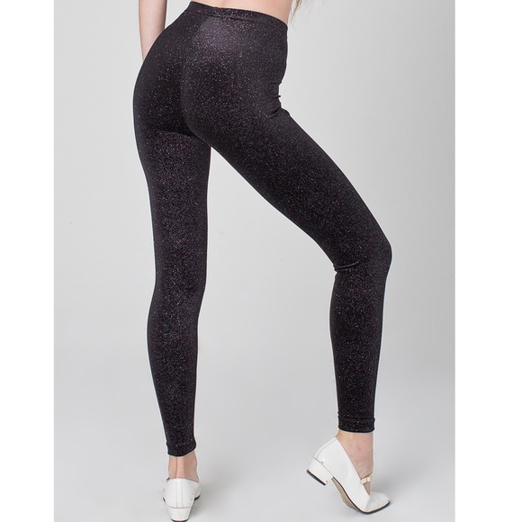 NWT American Apparel L Sparkle Leggings