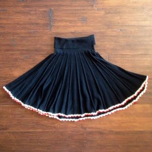 HWR Sweater Skirt with Crochet Trim