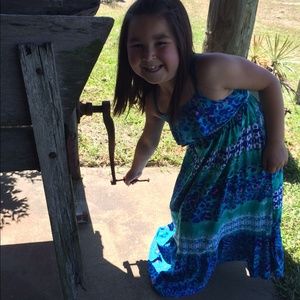 Justice spaghetti maxi dress for child