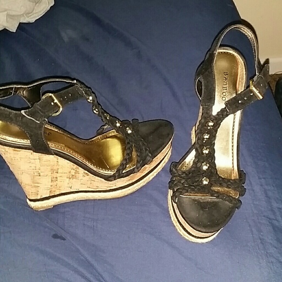 Wedge heels.