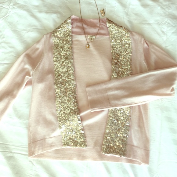 J Crew sequin cardigan -perfect condition! - Picture 1 of 3