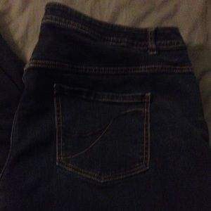 Dark wash bootcut jeans