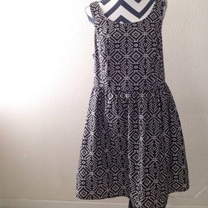 Gorgeous black and white tribal print dress