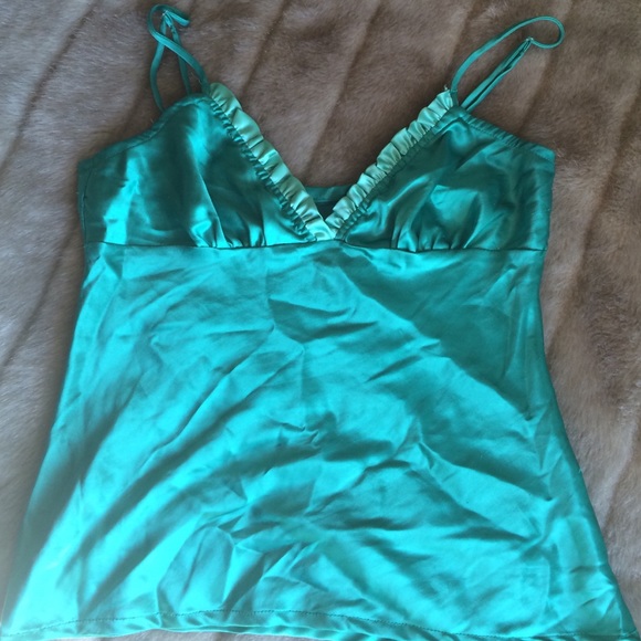 Satin tank top.