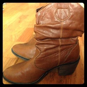 Brown ankle boots
