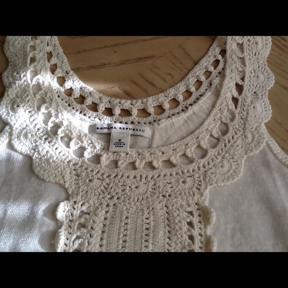 BANANA REPUBLIC CROCHET SHIRT!