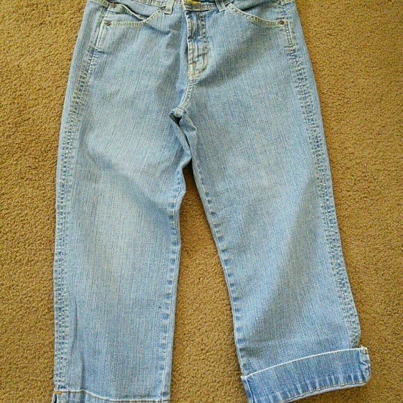 Capri length jeans