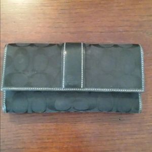 Authentic black coach wallet