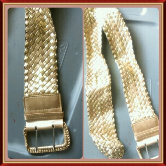 Thick Gold Accent Belt