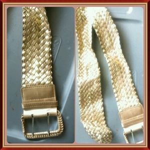 Thick Gold Accent Belt