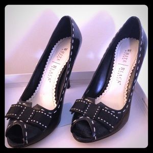 White House Black Market Patent Leather Heels 7.5