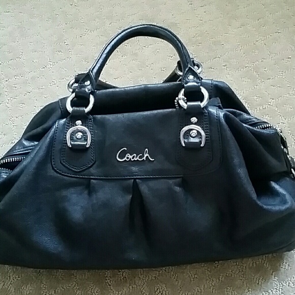Black coach purse