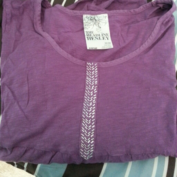 Purple henley - Picture 2 of 2