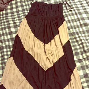 Chevron maxi dress