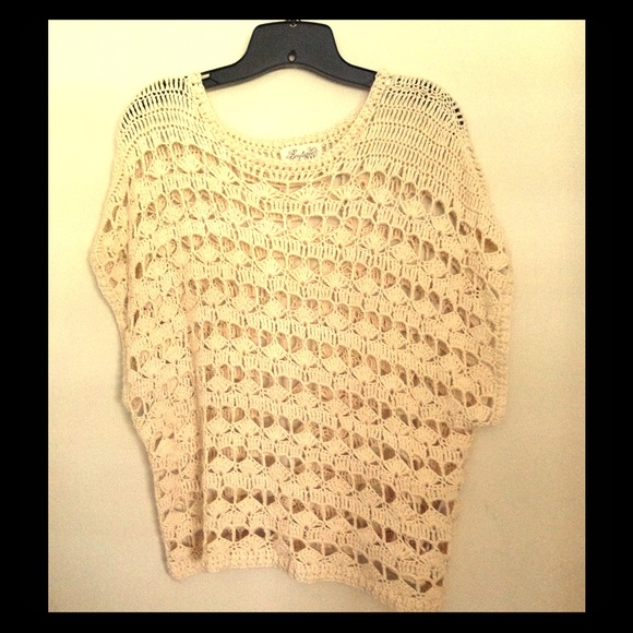 Crochet shirt sweater