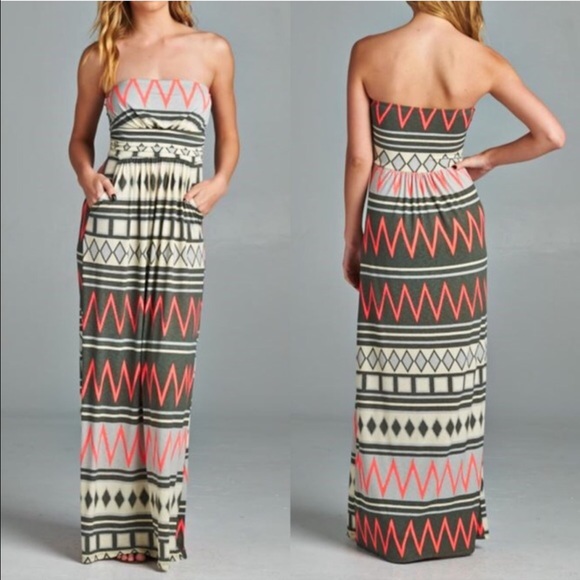 💠💠The XIMENA chevron Maxi dress - MINT - Picture 2 of 4