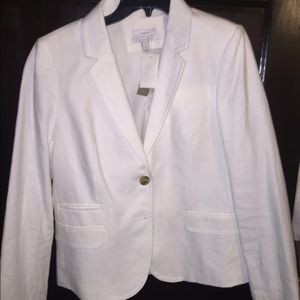 J. Crew linen schoolboy blazer