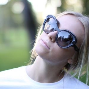 Today only $100 Auth Prada Baroque cat eye sunnies