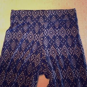 Black and Tan Palazzo Pants