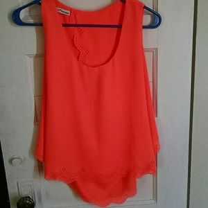 Coral tank top
