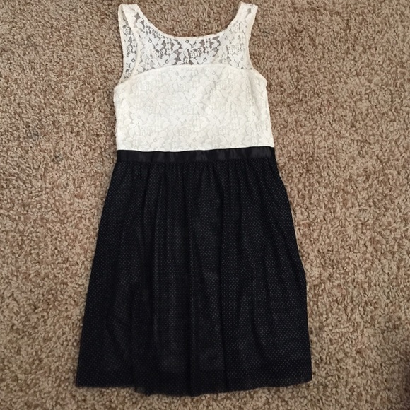 Black and white dress