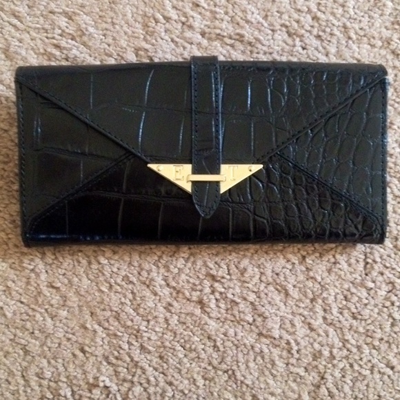 Leather crocodile skin wallet