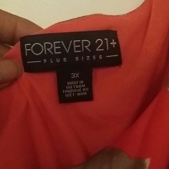 ***Sold on Vinted*** Orange & Gray Floral dress - Picture 2 of 3