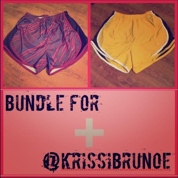 Maroon/Purple & Yellow Nike Tempo running shorts