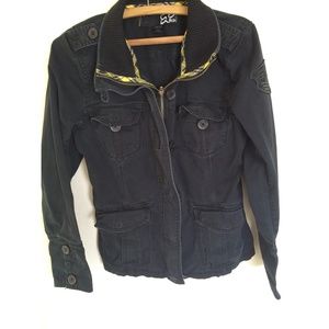Fox navy blue jacket