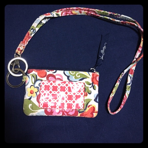 Vera Bradley ID case and lanyard