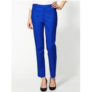 Calvin Klein slant pocket pant in cobalt blue