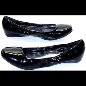 Jessica Simpsom Black Scrunch Ballet Flats, 8.5
