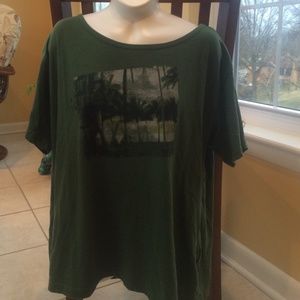 Green Hurley top