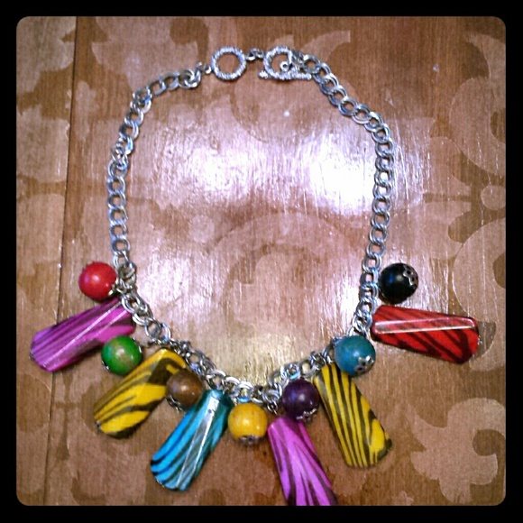 Multi colored necklace