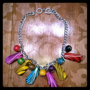 Multi colored necklace