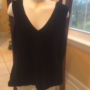 Black tank with cut out back