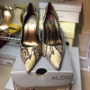 ALDO Snakeskin stilettos