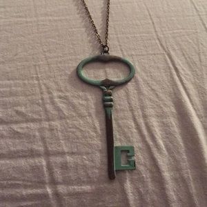 Turquoise Key Necklace