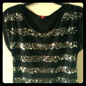 Sequin crop top