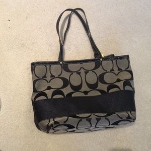 Black signature Coach bag